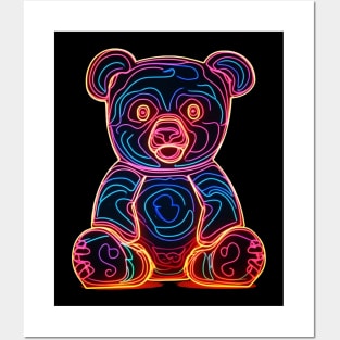 Neon Bear Posters and Art